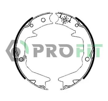 Колодки ручного (стоячого) тормоза PROFIT 5001-0011