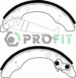 Колодки ручного (стоячого) тормоза PROFIT 5001-0150
