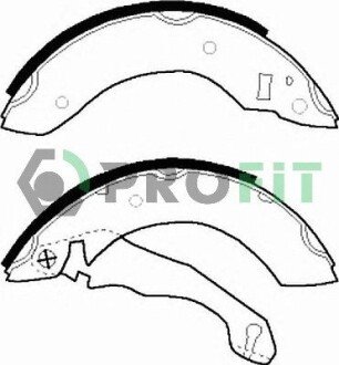 Колодки ручного (стоячого) гальма profit 50010153 на Форд Эскорт
