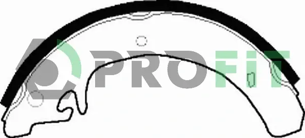 Колодки ручного (стоячого) гальма PROFIT 50010240 (фото 1)