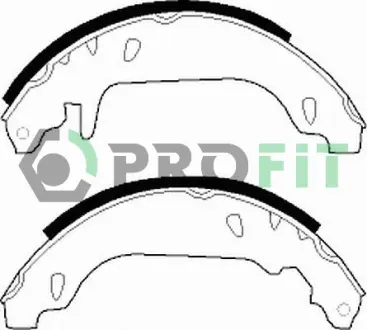 Колодки ручного (стоячого) тормоза PROFIT 50010243