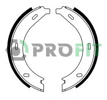 Колодки ручного (стоячого) гальма PROFIT 50010536 (фото 1)