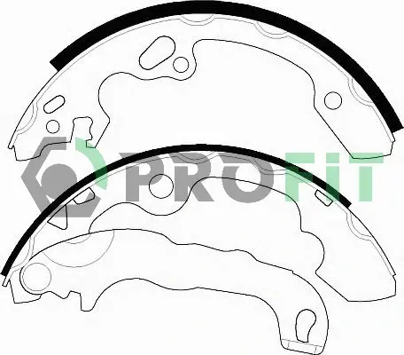 Колодки ручного (стоячого) тормоза PROFIT 50010565