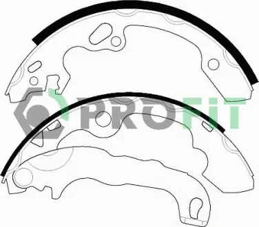 Колодки ручного (стоячого) тормоза PROFIT 50010565 Форд Фокус 1