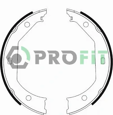Колодки ручного (стоячого) тормоза PROFIT 5001-0585