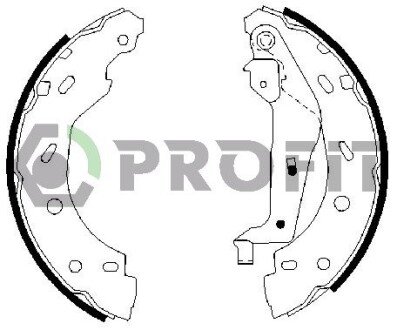 Колодки ручного (стоячого) гальма profit 50010614 на Smart Crossblade