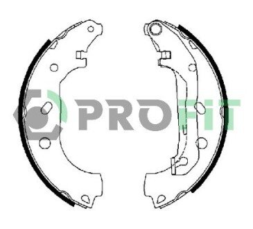Колодки ручного (стоячого) тормоза profit 5001-0648