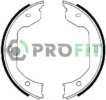 Колодки ручного (стоячого) гальма PROFIT 5001-0668