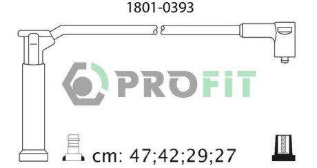 Комплект кабелів високовольтних profit 1801-0393