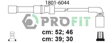 Комплект кабелів високовольтних profit 1801-6044 на Chevrolet Aveo т250