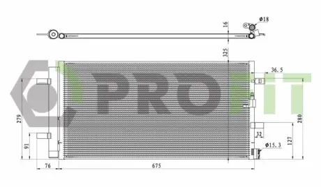 Конденсер кондиціонера PROFIT 17700023