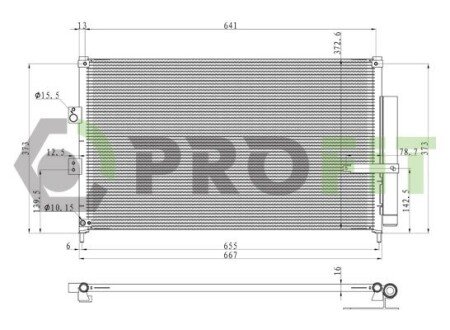 Конденсер кондиціонера profit 17700208