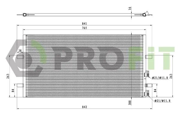 Конденсер кондиціонера PROFIT 17700436