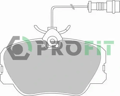 Передні тормозні (гальмівні) колодки PROFIT 5000-0415 (фото 1)