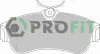 Передние тормозные колодки PROFIT 50000604