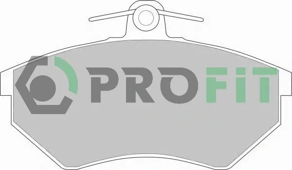 Передні тормозні (гальмівні) колодки PROFIT 5000-0775 (фото 1)