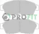 Передні тормозні (гальмівні) колодки PROFIT 50000867 (фото 1)