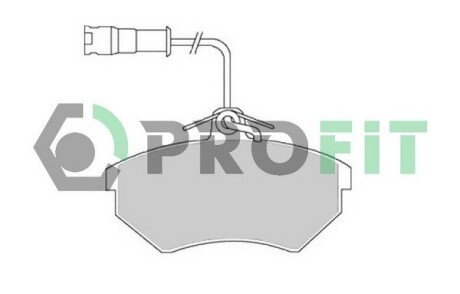 Передні тормозні (гальмівні) колодки profit 5000-0954 на Ауди 90