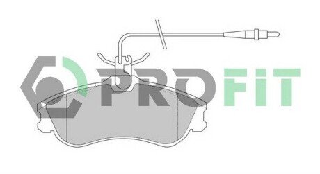 Передние тормозные колодки profit 5000-1112 на Пежо 306