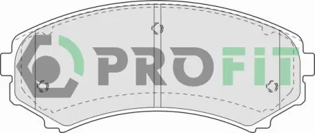 Передние тормозные колодки PROFIT 5000-1603