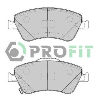 Передние тормозные колодки profit 5000-4046 на Тойота Аурис