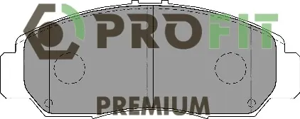 Передні тормозні (гальмівні) колодки PROFIT 5005-1669