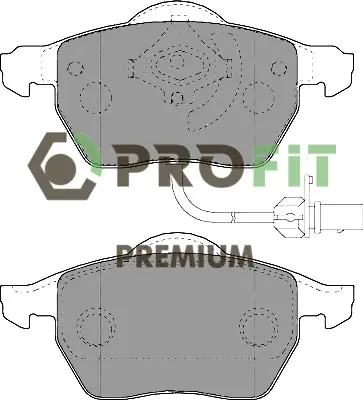 Передні тормозні (гальмівні) колодки PROFIT 5005-1717 (фото 1)