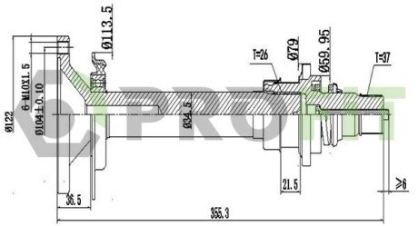 Піввісь profit 27303024