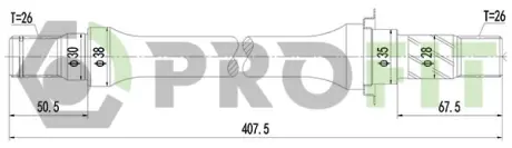 Піввісь PROFIT 27303045