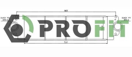 Радиатор интеркулера profit 1780-0001 на Фольксваген Transporter T6