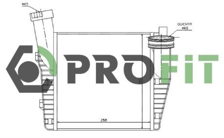 Радиатор интеркулера profit 1780-0002