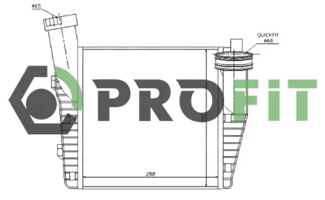 Радиатор интеркулера PROFIT 17800002