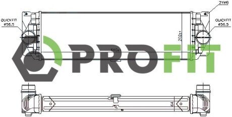 Радіатор інтеркулера profit 17800137