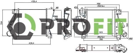 Радиатор интеркулера profit 1780-0148