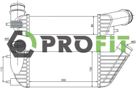 Радіатор інтеркулера profit 17800161