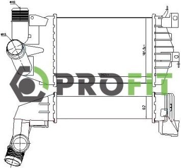 Радіатор інтеркулера profit 1780-0169