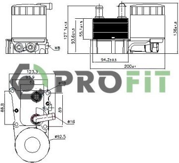 Радіатор масляний profit 1745-0012