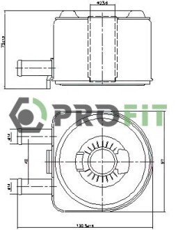 Радіатор масляний profit 1745-0024