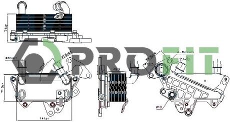 Радіатор масляний profit 17450066