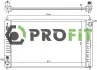 Радіатор охолодження двигуна PROFIT 17400266 (фото 1)