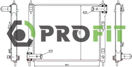 Радіатор охолодження двигуна profit 17400270