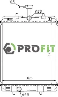 Радиатор охлаждения двигателя PROFIT 17400426