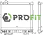 Радіатор охолодження двигуна PROFIT 17400611 (фото 1)