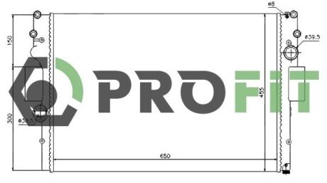 Радиатор охлаждения двигателя profit 17400701 на Iveco Daily 3