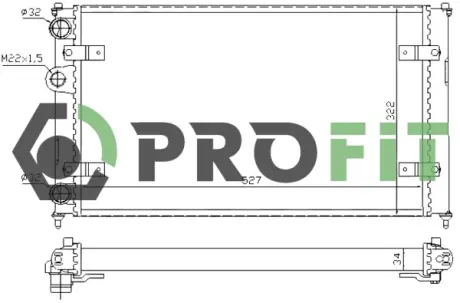 Радіатор охолоджування PROFIT 17400016