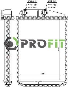 Радіатор пічки profit 1760-0090