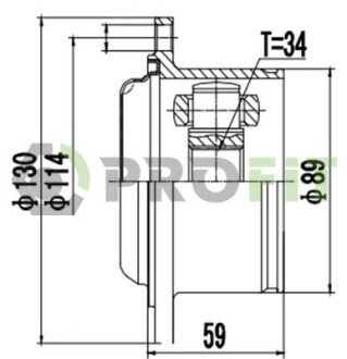 Шрус (граната) внутрішній-зовнішній profit 28103038
