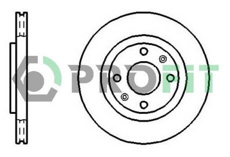 Гальмівний диск profit 50101140