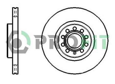 Гальмівний диск profit 50101305