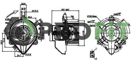Моторчик (вентилятор) печки profit 1860-0013